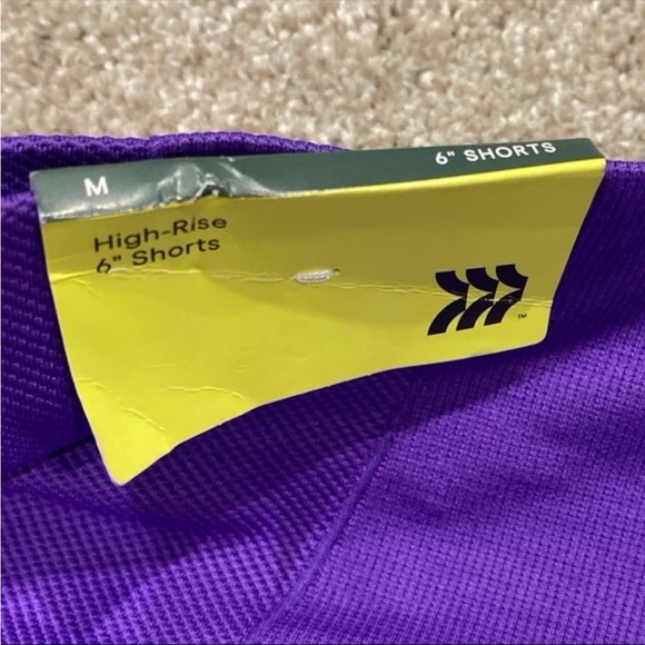 NWT All In Motion Purple 6” Bike Shorts Size M‎ - Picture 3 of 6